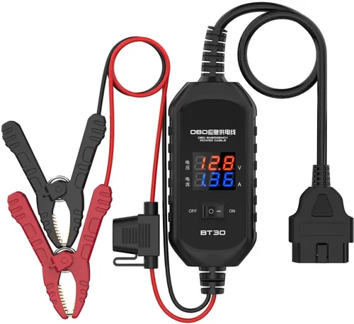 Vista 5 de Caja de ruptura OBD2, con pantalla de voltaje, indicador LED y detector de protocolo OBDII automotriz para detección