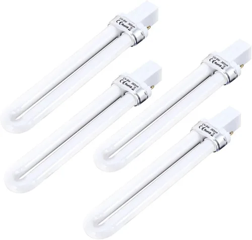 Vista 4 de ZJchao Juego de bombillas LED, 4 piezas de 9 W, no inductancia de repuesto, tubo UV, tubo de bombilla de 365 nm, para secador de arte de uñas