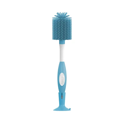 Vista 16 de Dr. Brown's Cepillo de limpieza de biberones suave sin rayones para bebé, limpiador de tetinas y base con ventosa para fácil almacenamiento, libre