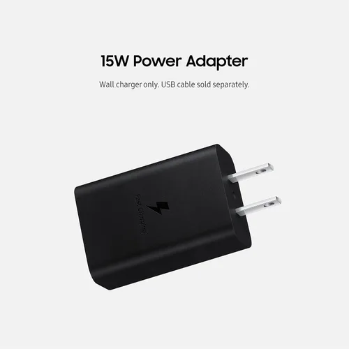 Vista 6 de Samsung Cargadores de pared USB-C de 15 W (blanco y negro)
