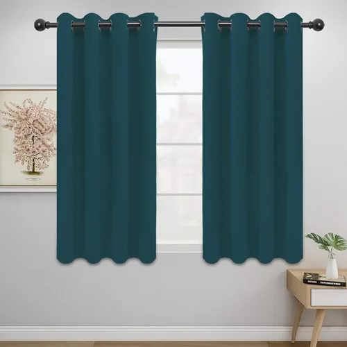 Vista 220 de Easy-Going - Cortinas opacas para dormitorio, aislamiento térmico sólido con ojales, cortinas de ventana para reducción de ruido, cortinas