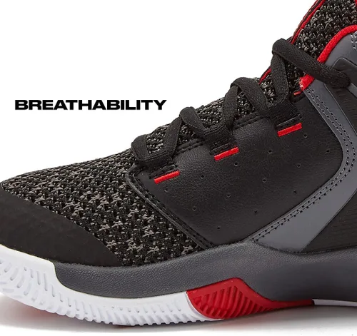 Vista 3 de AND1 Zapatos de baloncesto para niñas y niños, tenis altos para niños, zapatos de baloncesto juveniles para niños, talla 1 a 7 para niños pequeños