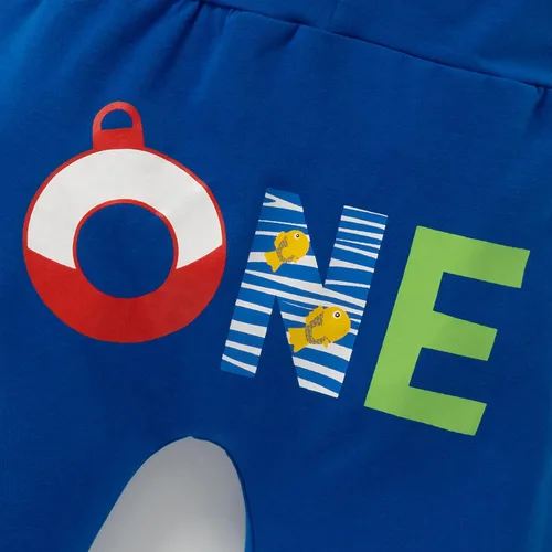 Vista 5 de Traje de primer cumpleaños para bebés y niños con corbatín + pantalones cortos + tirantes + sombrero para sesión de fotos