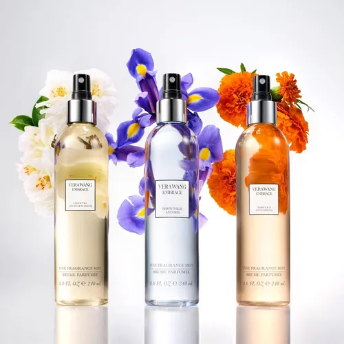 Vista 5 de Vera Wang Embrace Green Tea and Pear Blossom Body Mist 8.1 onzas líquidas (paquete de 1), notas de terrosidad, peonía y sándalo, fragancia
