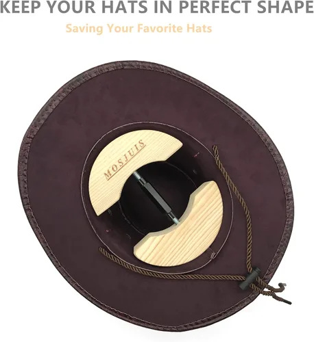 Vista 2 de MOSJUIS Hat Stretcher Adjustable to All Hats Size Heavy Duty Hat Stretchers for Fitted Men Cowboy Fedora Baseball Caps