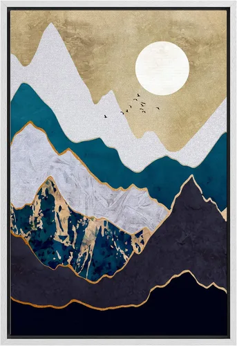 Vista 14 de SIGNFORD Lienzo enmarcado para pared, camino del desierto con cactus, naturaleza silvestre, ilustraciones modernas, arte decorativo, rústico