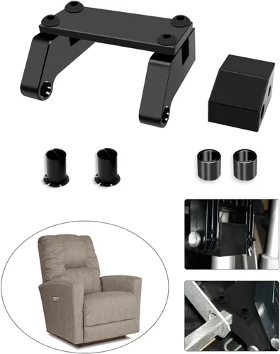 Vista 6 de Montura de palanca y horquilla de metal para silla reclinable La-Z-Boy LazyBoy Power Recliners, piezas de repuesto mejoradas, color negro