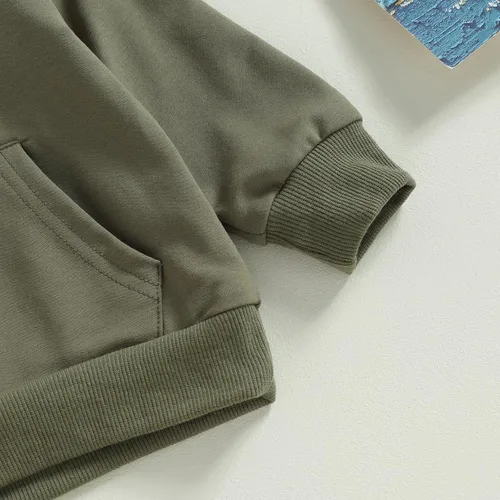 Vista 5 de Conjunto de ropa deportiva de manga larga con cuello redondo y pantalones para bebé niño