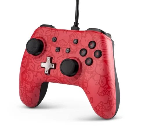 Vista 3 de PowerA Wired Controller Plus - Super Mario - Nintendo Switch, Red
