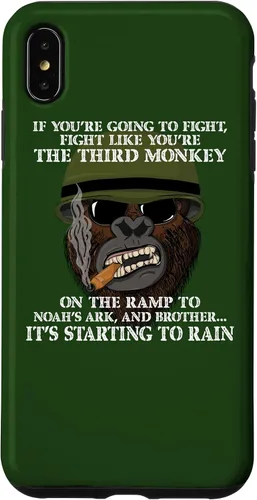 Vista 7 de iPhone 12 mini Fight Like the Third Monkey - Funda divertida de boxeo y meme MMA