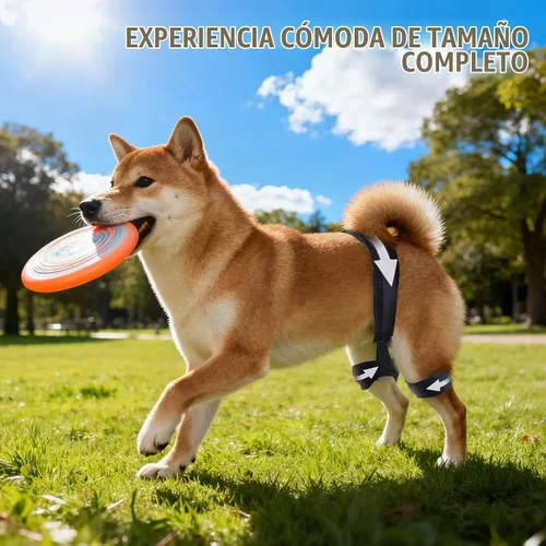 Vista 6 de Soporte de cadera para perro para displasia de cadera, soporte ajustable de cadera para perro con compresión específica, estabiliza