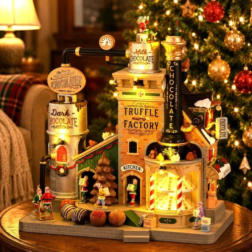 Vista 3 de Lemax 15805 Navidad Chocolatier Truffle Factory Aldea de Navidad, multicolor
