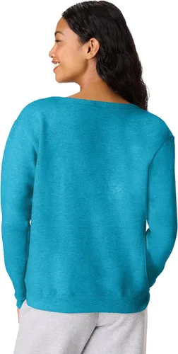 Vista 3 de Hanes EcoSmart - Sudadera de forro polar para mujer, suave y de peso medio, sudadera con capucha con cremallera completa, sudadera o cremallera
