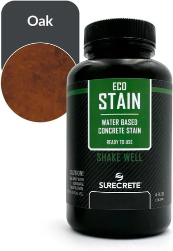 Vista 42 de Surecrete Eco Stain - Tinte a base de agua para hormigón, probador de 4 onzas, nogal