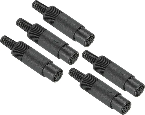Vista 7 de PATIKIL S-Video DIN Mini hembra Socket 4 Pin transmisión de señal para TV, reproductor de DVD paquete de 5