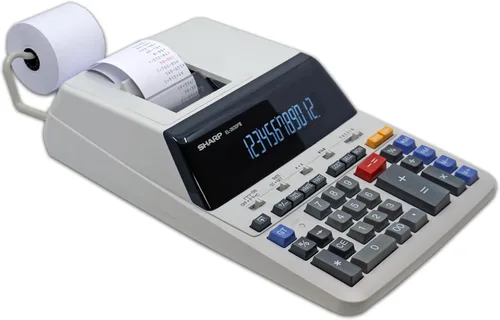 Vista 4 de Sharp Calculadora de función estándar electrónica (EL2630PIII), blanco, 8 78 x 12 78