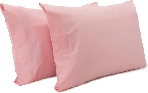 Vista 24 de Superity Linen Pillow Cases Queen Size - Open Enclosure - 2 Pack - 100% Soft and Comfortable Premium Cotton - Beige