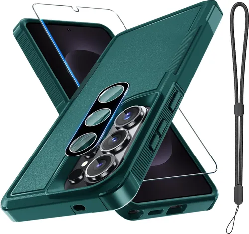 Vista 61 de Funda para Samsung Galaxy S24 FE, Cuerpo Completo Resistente de Servicio Pesado Robusta a Prueba de Golpes Funda Protectora para Teléfono con Correa