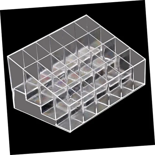 Vista 2 de Organizador de lápiz labial acrílico transparente, estantes de exhibición, estante de exhibición de lápiz labial, soporte de exhibición de lápiz