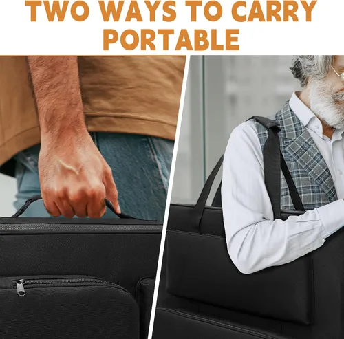 Vista 6 de Bolsa de viaje para panel solar, bolsa de almacenamiento portátil para panel solar compatible con Jackery SolarSaga 100 W, 200 W, 100 X, funda