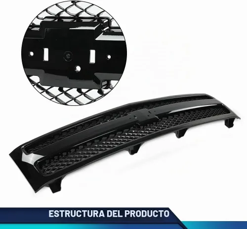 Vista 5 de PIT66 Parrilla delantera compatible con Chevy Silverado 1500 LS LT LTZ WT 2007-2013 /Silverado 1500 Hybrid 2009-2013/Silverado 1500 XFE 2010-2013