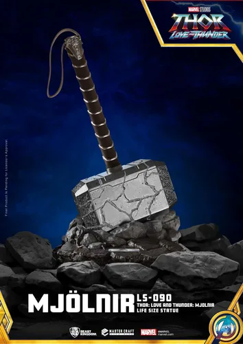 Vista 4 de Beast Kingdom Thor: Amor y trueno: Mjolnir LS-090 Estatua de tamaño real