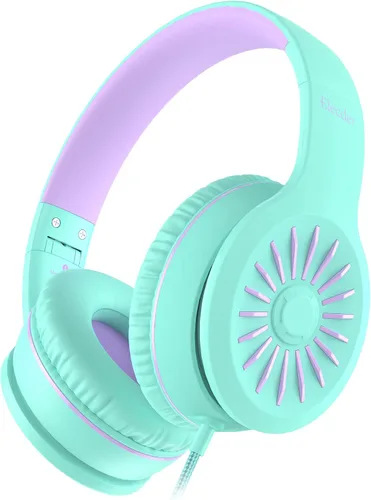 Vista 14 de ELECDER i45 - Auriculares para niños con cable para la escuela, color negro