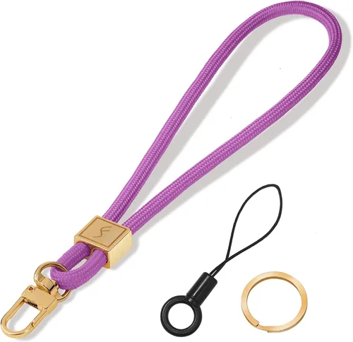 Vista 19 de Fishent Cordón para llavero, bonito soporte para llavero, cordón de muñeca tejido mejorado para llaves, correa de muñeca llavero para mujeres