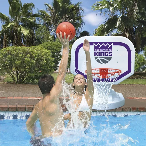 Vista 3 de Poolmaster 72926 Sacramento Kings NBA USA Juego de baloncesto junto a la piscina estilo competición