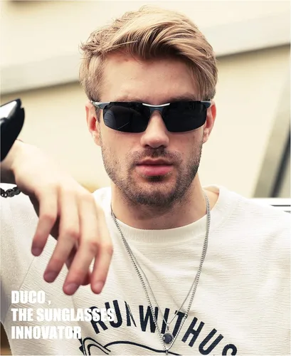 Vista 109 de Duco - Gafas de sol deportivas polarizadas para hombre con protección UV 8177s