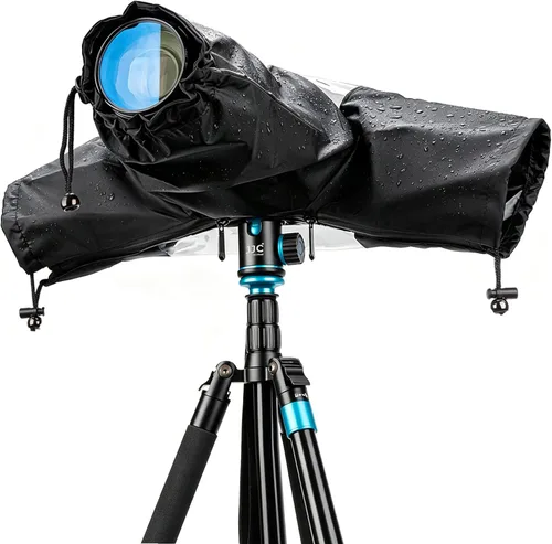 Vista 10 de Cubierta de lluvia para cámara de manga grande para Canon EOS Series/para Nikon D Series Professional,w TPU Window,for EOS 5D Mark IV III 5DSR