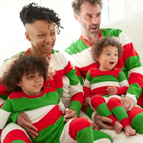 Vista 2 de HonestBaby - Pijama familiar navideña de algodón orgánico