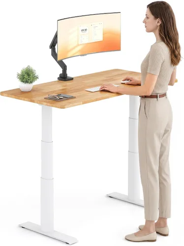 Vista 31 de FLEXISPOT E8 Premium North American - Escritorio de pie de nogal negro