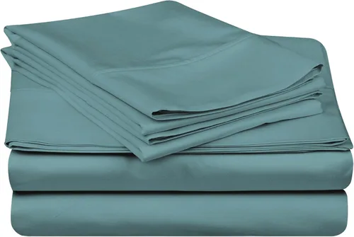 Vista 27 de BLUENILEMILLS Blue Nile Mills - Juego de sábanas de algodón egipcio, 400 hilos, suave, tejido satinado, transpirable, para todas las estaciones