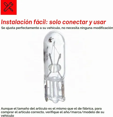 Vista 6 de cciyu 20 bombillas halógenas T5, cuña, 74, color blanco, para salpicadero Bombilla halógena T5