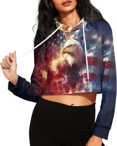 Vista 3 de YEXIATODO Sudadera con capucha de manga larga casual con cordón para mujer