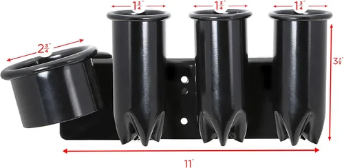 Vista 3 de Saloniture Secador de pelo y soporte para plancha de pelo - Estante para aparatos de salón con abrazadera