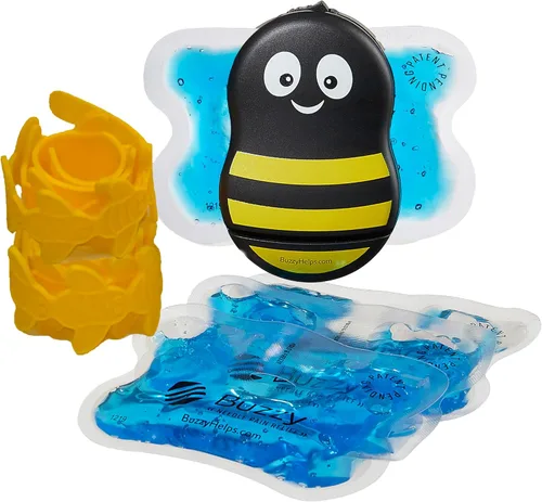 Vista 9 de Buzzy Kit de atención médica (negro) – FDA/510 (k) paquete de hielo vibratorio para uso clínico – Confiado por hospitales de todo el mundo – Más