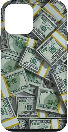 Vista 16 de Pile Money Finance Currency 100 Dollar Stacks Bill s Success Case para iPhone 17