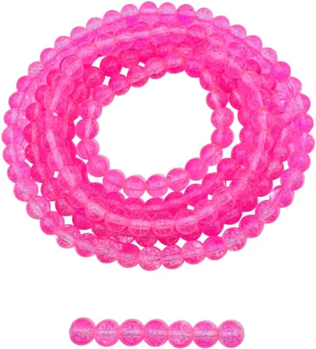 Vista 22 de DandS ltd Cuentas de cristal agrietadas para la fabricación de joyas, champán, pulseras vibrantes de bricolaje, collares, aretes, suministros