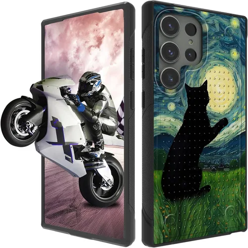 Vista 47 de Funda protectora resistente de doble capa para Samsung A14 5G (parte trasera con textura antideslizante), TPU suave a prueba de golpes, para Samsung