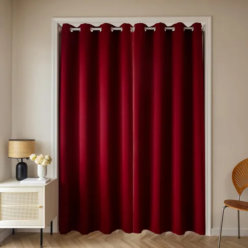 Vista 17 de Aquazolax Cortinas opacas de 45 pulgadas de largo, juego de 2 paneles para guardería, cortinas de tratamiento de ventanas con aislamiento térmico