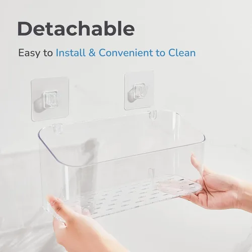 Vista 6 de Soporte de Almacenamiento de Juguetes de Baño para Bañera, Organizador de Juguetes de Baño Transparente de Gran Capacidad Almacenamiento de Juguetes