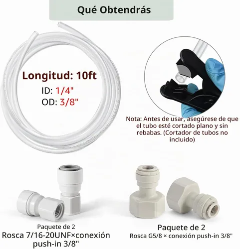 Vista 6 de Kegerator - Tubería de línea de cerveza Hilangsan Kegerator, línea de gas CO2, empuje para conectar, ajuste de 3/8 pulgadas de diámetro exterior ×