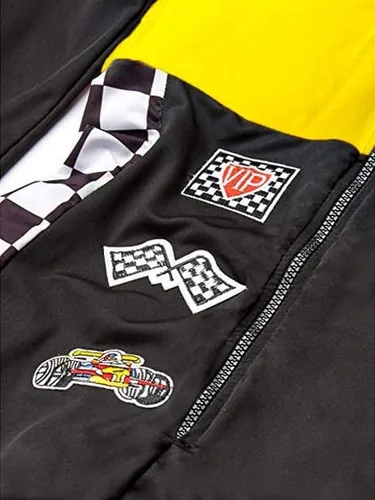 Vista 5 de Beauty's Love Jersey de disfraz de conductor de auto de carreras de velocidad para adultos, para Halloween, Queen Racer