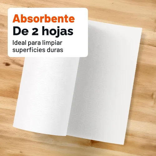 Vista 3 de Amazon Basics Toallas de papel Flex-Sheets de 2 capas, 2 rollos Basics = 6 rollos regulares, valor diario con 150 hojas por rollo, el empaque puede