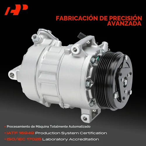 Vista 3 de Compresor de aire acondicionado A-Premium con embrague