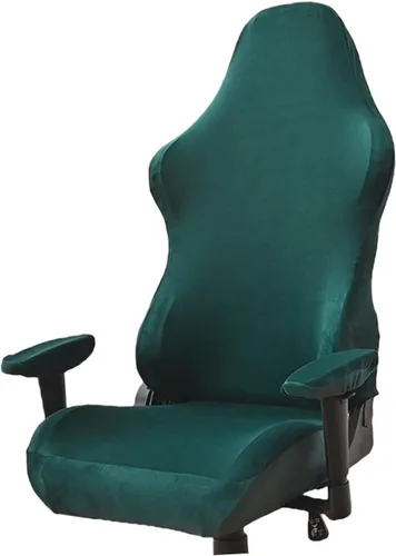 Vista 11 de Zerodeko 1 juego de funda para silla de juegos para computadora de forro polar plateado