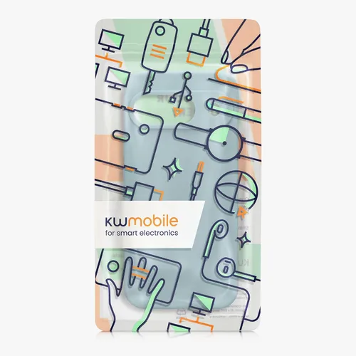 Vista 7 de kwmobile Funda compatible con Google Pixel 9 - Funda protectora delgada de TPU para teléfono - Acabado mate suave - Piedra antigua