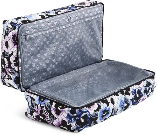 Vista 3 de Vera Bradley Bolsa de viaje plana de algodón para mujer